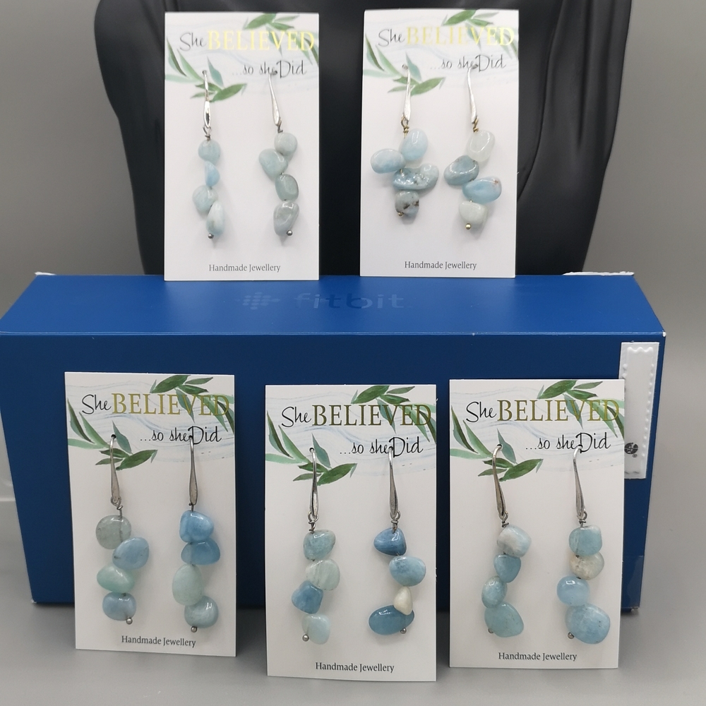 Real Aquamarine Earrings